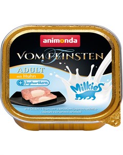 Vom Feinsten Milkies Adult Mit Huhn Chicken Yogurt Core для привередливых взрослых кошек меню для гу Animonda