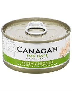 Grain Free Fresh Chicken беззерновые для кошек и котят с курицей в соусе 75 гр Canagan