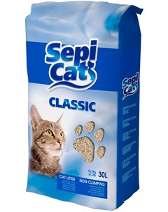 Sepi Cat Classic наполнитель впитывающий для туалета кошек Натуральный 18 7 кг Sepiolsa