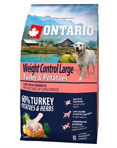 Dog Adult Large Weight Control Turkey Potatoes низкозерновой диетический для взрослых собак крупных  Ontario