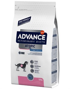 Veterinary Diets Atopic Mini для взрослых собак маленьких пород при дерматозах и аллергии с форелью  Advance