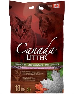 Наполнитель комкующийся для туалета кошек Запах на замке с ароматом лаванды 12 кг Canada litter