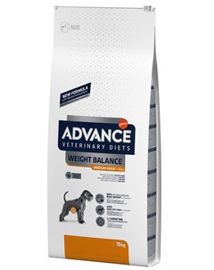 Veterinary Diets Weight Balance Medium maxi для взрослых собак средних и крупных пород при ожирении  Advance
