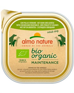 Dog Daily Menu Bio Organic для взрослых собак паштет с курицей и овощами 100 гр Almo nature