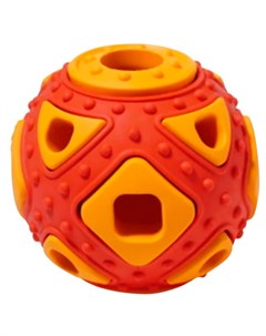 Игрушка для собак Silver Series мяч фигурный каучук красно оранжевый 6 4 х 5 9 см 1 шт Homepet
