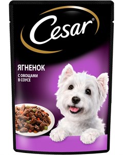 Для взрослых собак маленьких пород с ягненком и овощами 88633 85 гр Cesar