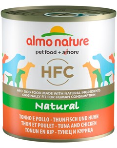 Dog Classic Hfc для взрослых собак с тунцом и курицей 95 гр х 24 шт Almo nature