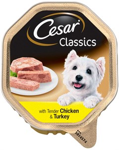 Classics для взрослых собак паштет с курицей и индейкой 150 гр Cesar