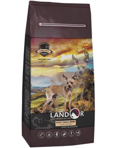 Dog Adult Small Breed Lamb Rice для взрослых собак маленьких пород с ягненком и рисом 1 кг Landor