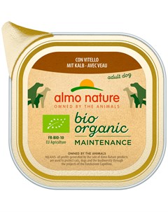 Dog Daily Menu Bio Organic для взрослых собак паштет с телятиной 100 гр х 32 шт Almo nature