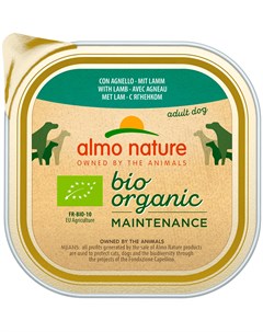 Dog Daily Menu Bio Organic для взрослых собак паштет с ягненком 300 гр х 9 шт Almo nature