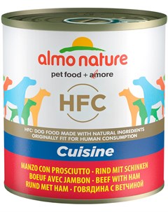 Dog Classic Hfc для взрослых собак с говядиной и ветчиной 95 гр х 24 шт Almo nature
