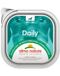Dog Daily Menu для взрослых собак с ягненком и картофелем 100 гр х 32 шт Almo nature