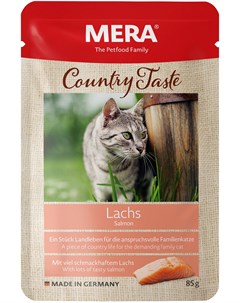 Country Taste Cat Lachs беззерновые для взрослых кошек с лососем 85 гр х 12 шт Mera
