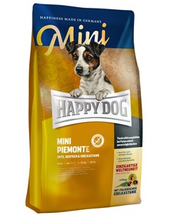 Supreme Mini Piemonte Sensible Nutrition для взрослых собак маленьких пород при аллергии с уткой мор Happy dog