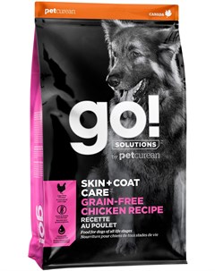 Solutions Skin Coat Care беззерновой для собак и щенков всех пород с курицей 11 3 11 3 кг @go