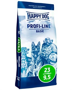 Profi line Basic 23 9 5 для взрослых собак всех пород 20 20 кг Happy dog