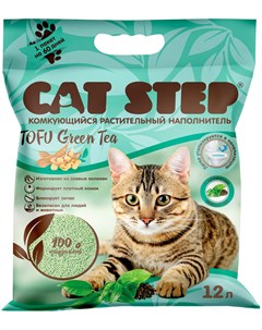 Tofu Green Tea Кэт степ наполнитель комкующийся для туалета кошек 12 л Cat step