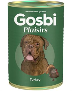 Plaisirs Turkey беззерновые для взрослых собак с индейкой 400 гр Gosbi