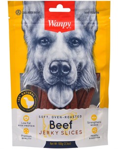 Лакомство Dog для собак соломка из вяленой говядины 100 гр Wanpy