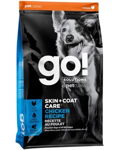 Solutions Skin Coat Care для собак и щенков всех пород с курицей фруктами и овощами 1 6 кг @go