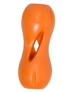 Игрушка для собак Qwizl L Гантель для лакомств 17 x 7 см оранжевая Zogoflex 1 шт West paw