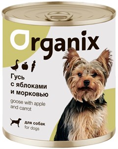 Для взрослых собак фрикасе из гуся с яблоками и морковью 750 гр Organix