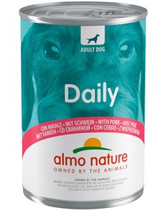 Dog Daily Menu для взрослых собак со свининой 400 гр х 24 шт Almo nature