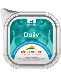 Dog Daily Menu для взрослых собак паштет с треской и стручковой фасолью 300 гр Almo nature