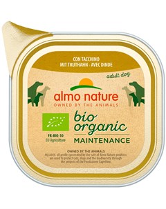 Dog Daily Menu Bio Organic для взрослых собак паштет с индейкой 100 гр Almo nature