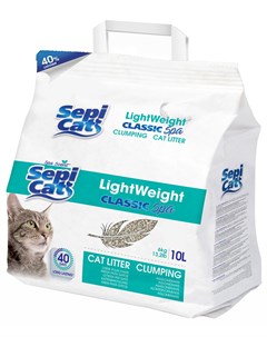 Sepi Cat Lightweight Classic Spa наполнитель комкующийся для туалета кошек Облегченный спа 6 кг Sepiolsa