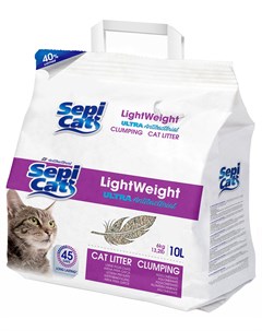 Sepi Cat Lightweight Ultra Antibacterial наполнитель комкующийся для туалета кошек Облегченный Антиб Sepiolsa