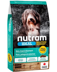 Ideal Solution Support I20 Dog Skin Coat Stomach для взрослых собак с чувствительным пищеварением ко Nutram