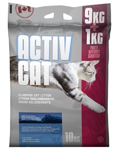 Activcat наполнитель комкующийся для туалета кошек с ароматом альпийской свежести 4 кг Canada litter