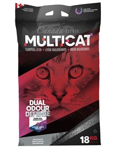 Multicat наполнитель комкующийся для туалета кошек с активированным углем без запаха 18 кг Canada litter