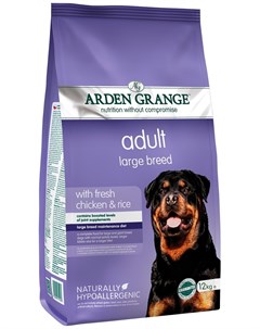 Adult Large Breed для взрослых собак крупных пород с курицей и рисом 12 12 кг Arden grange