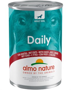 Dog Daily Menu для взрослых собак с уткой 400 гр х 24 шт Almo nature