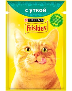 Для взрослых кошек c уткой в подливе 85 гр Friskies