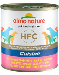 Dog Classic Hfc для взрослых собак с телятиной и ветчиной 95 гр Almo nature