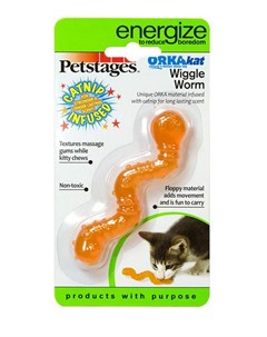 Игрушка для кошек Energize ОPKA червяк 11 см 1 шт Petstages