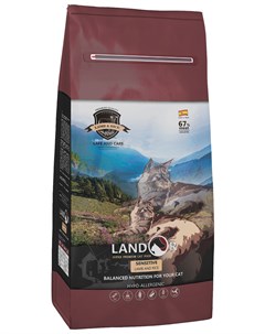 Cat Adult Sensitive Lamb Rice для взрослых кошек с чувствительным пищеварением с ягненком и рисом 0  Landor