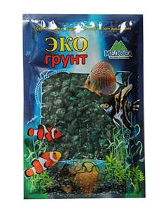 Грунт для аквариума Цветная мраморная крошка изумрудная блестящая 5 10 мм 3 5 кг Экогрунт
