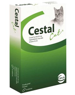 Цестал кэт антигельминтик для взрослых кошек со вкусом печени 1 уп Ceva