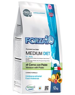 Dog Medium Diet монобелковый для взрослых собак средних пород при аллергии с олениной и картофелем 1 Forza10