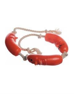 Игрушка для собак Сосиска на веревке 75 см 1 шт Зооник