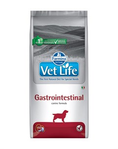 Vet Life Canin Gastrointestinal для взрослых собак при заболеваниях желудочно кишечного тракта 12 кг Farmina