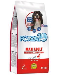 Dog Maintenance Adult Maxi для взрослых собак крупных пород с олениной и картофелем 15 15 кг Forza10