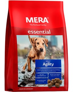 Essential Dog Adult Agiliti для активных и спортивных взрослых собак всех пород с птицей 12 5 кг Mera