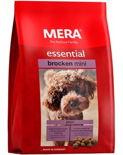 Essential Dog Adult Mini Brocken для взрослых собак маленьких пород с нормальным уровнем активности  Mera