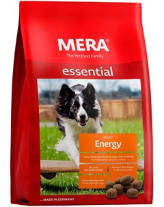 Essential Dog Adult Energy для активных и рабочих взрослых собак всех пород с птицей 12 5 кг Mera